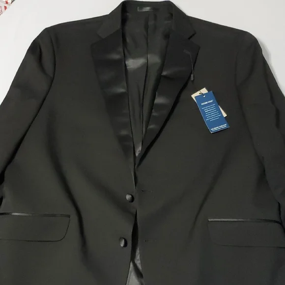 Kenneth Cole Reaction NWT Black Formal/Tuxedo Jacket w/Satin Lapel 42L, 36S